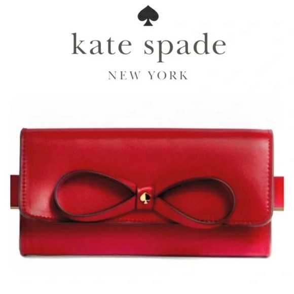 KATE SPADE Red Leather Bow Belt Bag Crossbody Size L - XL main image 6